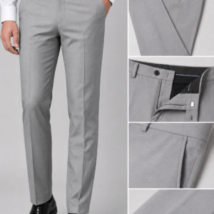 Men's Grey Formal Office Trousers