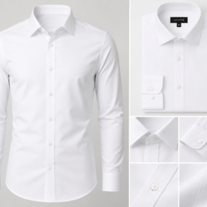 Men's White Formal Office Shirt – Full Sleeve